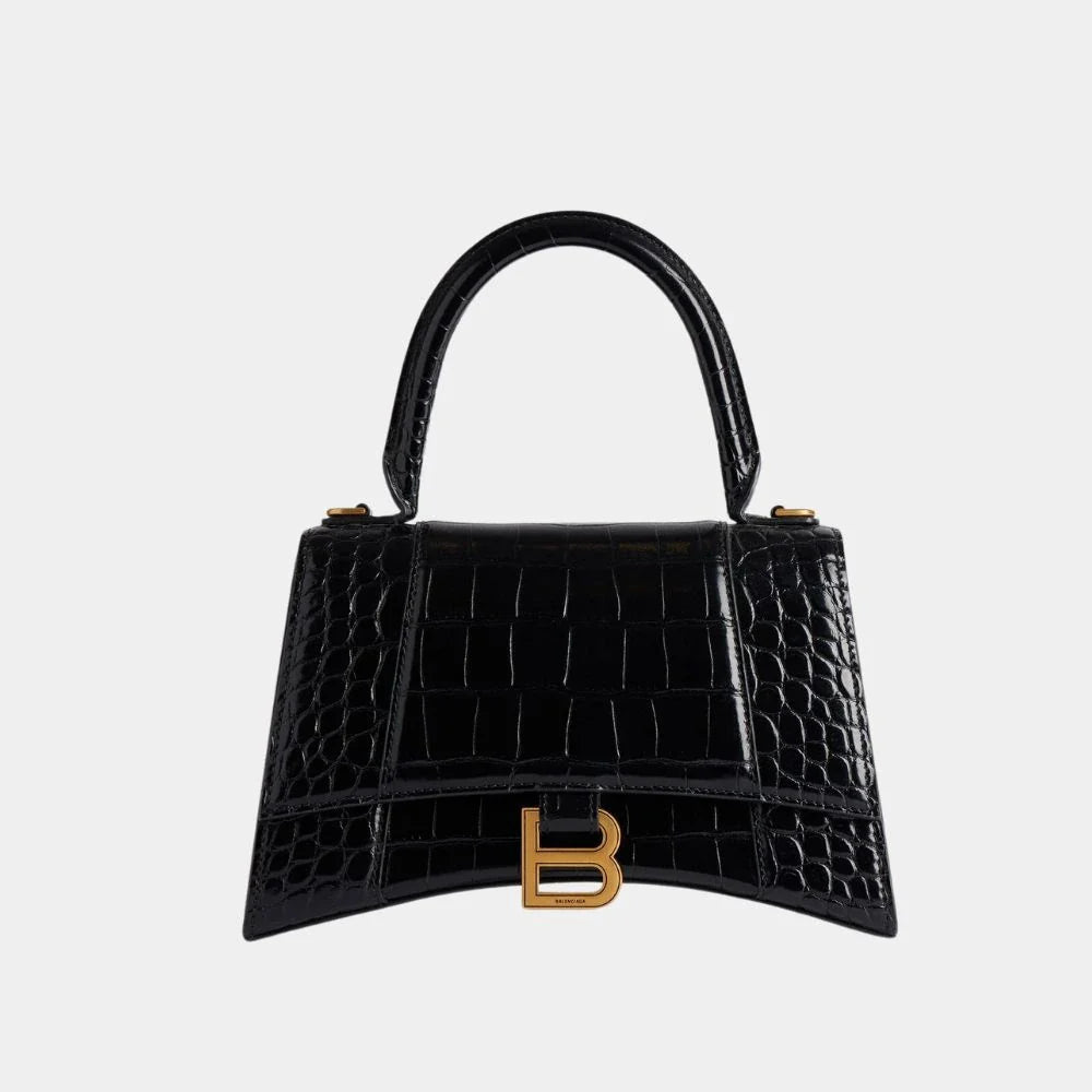 Hourglass Tasche in Alligator-Optik
