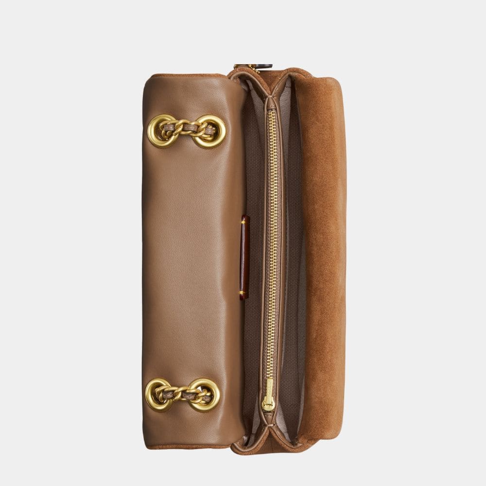 Gesteppte 26 Wildleder Tasche