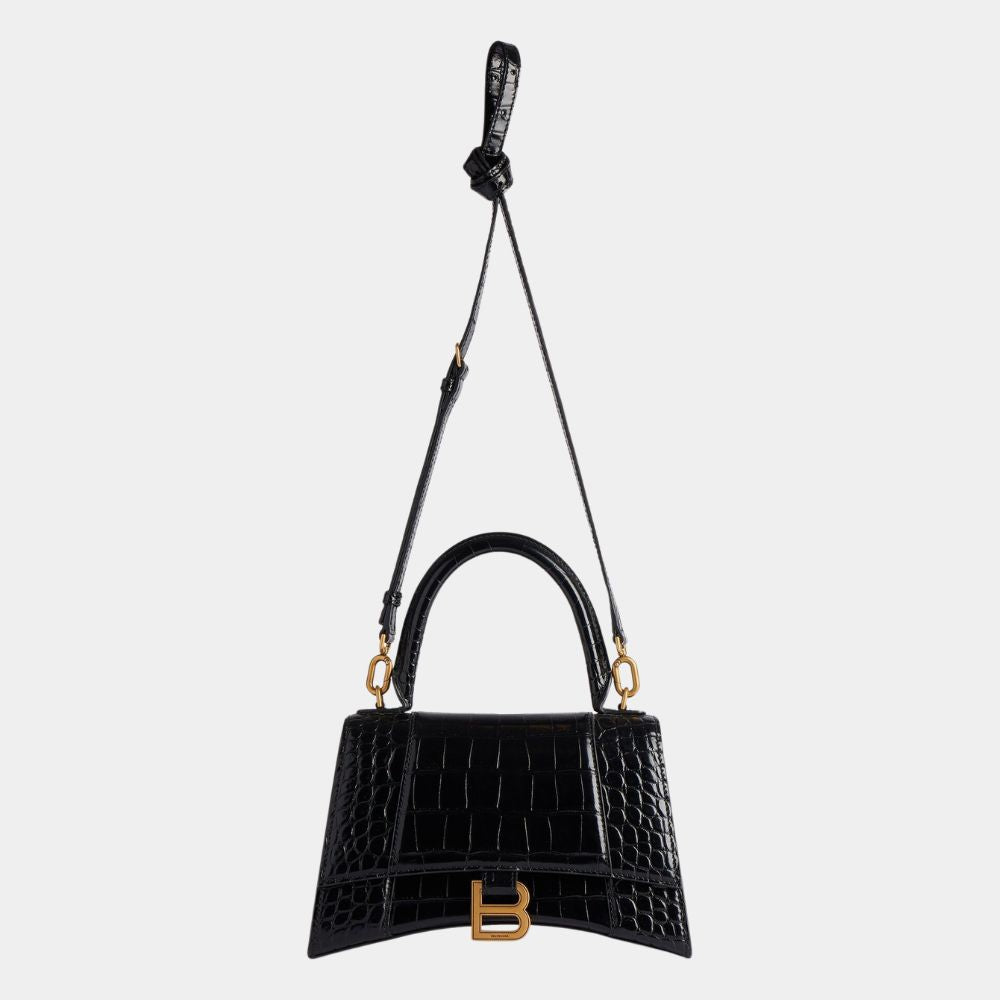 Hourglass Tasche in Alligator-Optik
